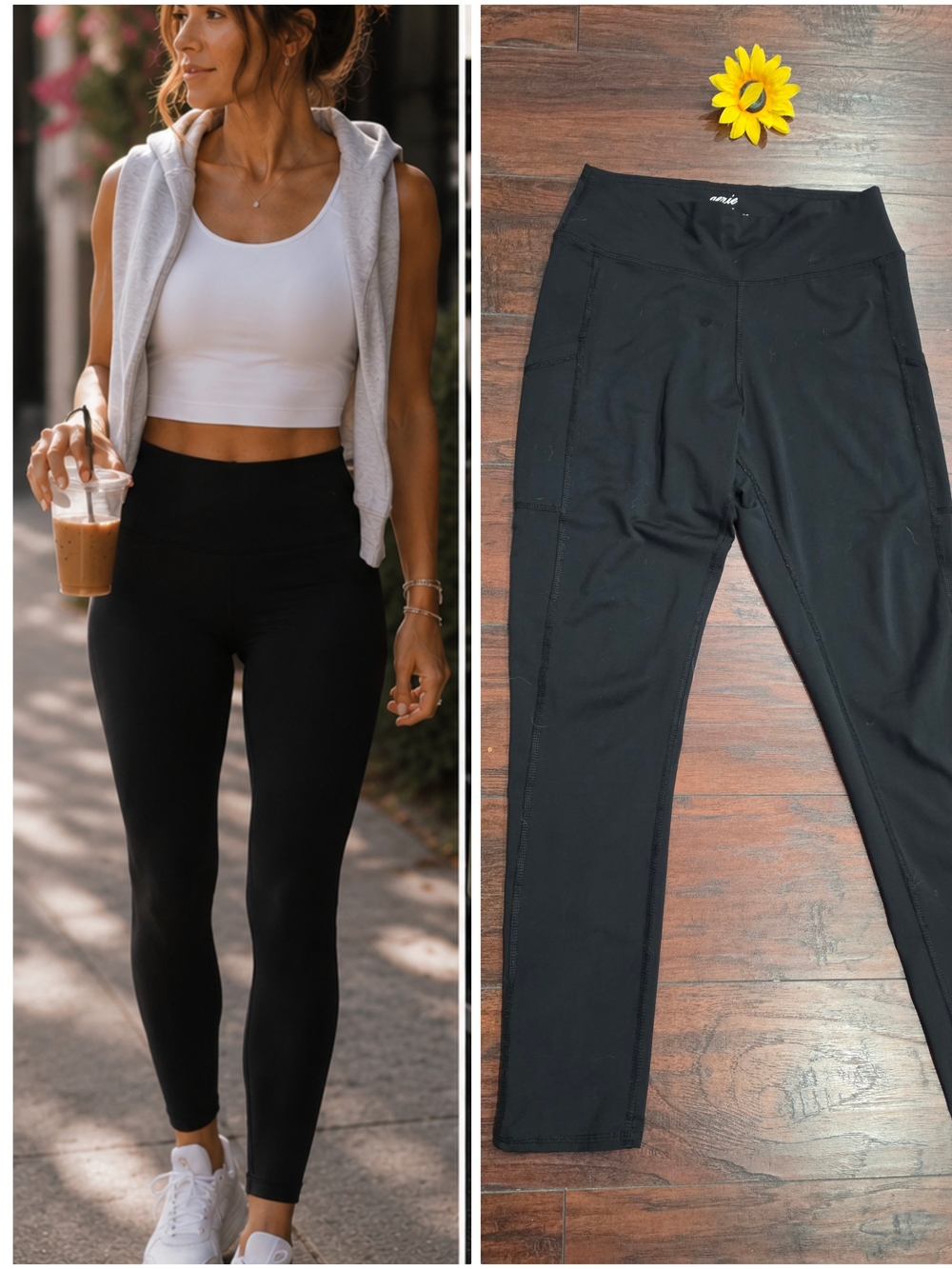 Aerie High-Waist Black Active Leggings - Sleek Everyday Performance